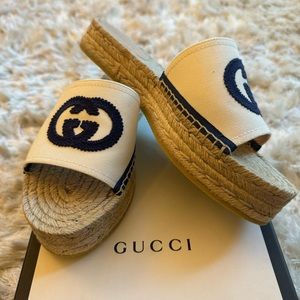 GUCCI - Interlocking G Espadrille Sandals